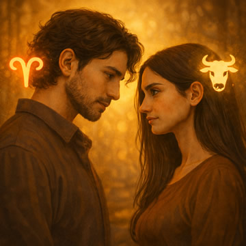 Aries y Tauro en el Amor