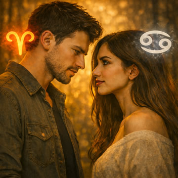 Aries y Cáncer en el Amor