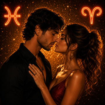hombre Piscis y mujer Aries, compatibilidad en el amor