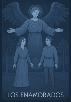 carta tarot los enamorados